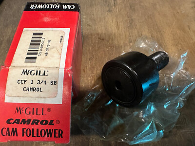 McGill CAMROL  CCF 1 3/4 SB  Crowned Cam Follower Stud Mount Roller CCF1-3/4SB