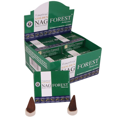 Vijayshree Golden Natural Dry Dhoops Nag Forest Masala Incense Dhoop 120 Cones