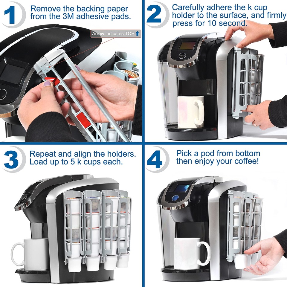 Nespresso Pod Holder Gevoli K-Cup Holder Rack For Keurig Mini