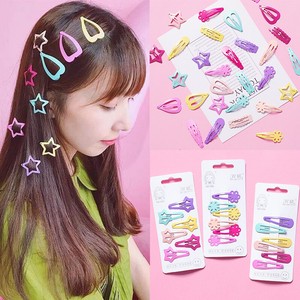6pcs Set Cute Hair Clips Snaps Hairpin Girls Baby Kids Hair