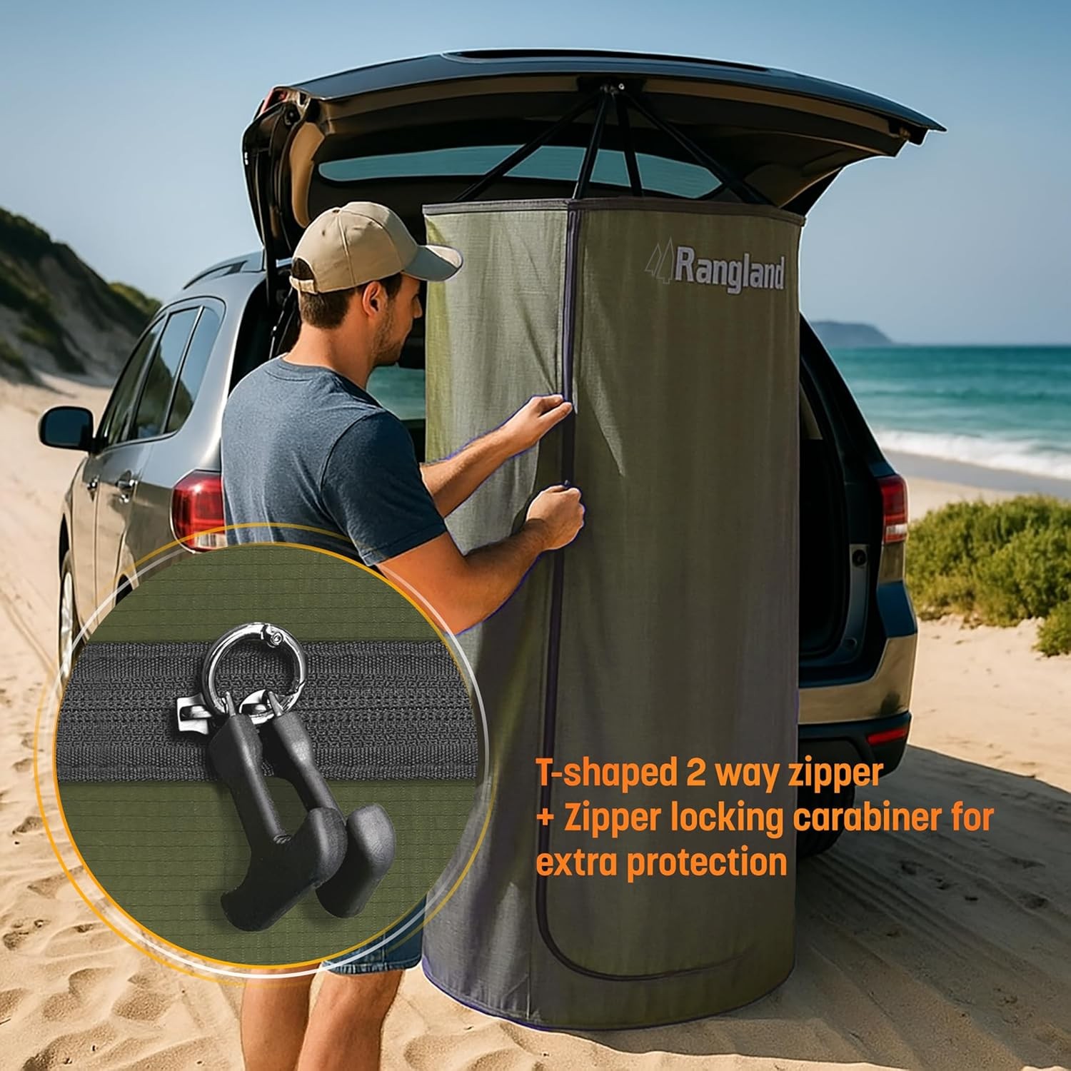 Portable Changing Room Tent - Instant Pop up Privacy Pod with Suction Cup for SU