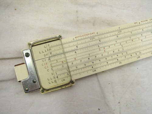 K & E 4081 - 3 Log Log Duplex Decitrig Rechenschieber mit Etui Keuffel & Esser - Bild 2 von 8