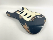 MJT Official Custom Vintage Aged Nitro Guitar Body Mark Jenny VTS Midnight Blue