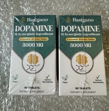 Natural Dopamine Supplement Gluten Free 90 Tablets Pack of 2 Exp 1/27