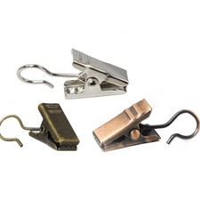 60 PCS String Light Clips Triangle Curtain Drapery Hooks for Curtains Bathtub