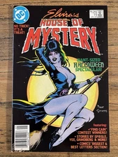 ELVIRA'S HOUSE OF MYSTERY #11 DC COMICS Newsstand HIGH-GRADE DAVE STEVENS COVER