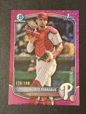 2025 Bowman Chrome Alirio Ferrebus 1st #BCP-198 Fuscia Shimmer Refractor #/199