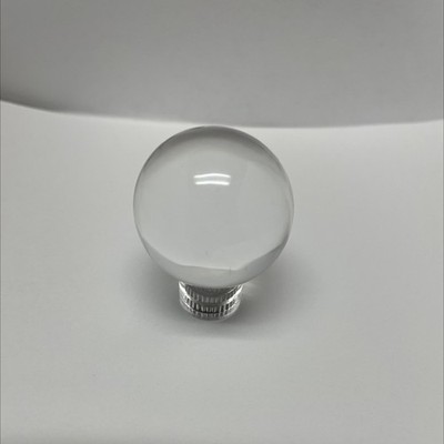(12 Pack) 1 1/8'' Clear Round Ball Acrylic Knob