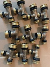 10 x VIEGA Raxofix T-pieces 25 with reduction to 16