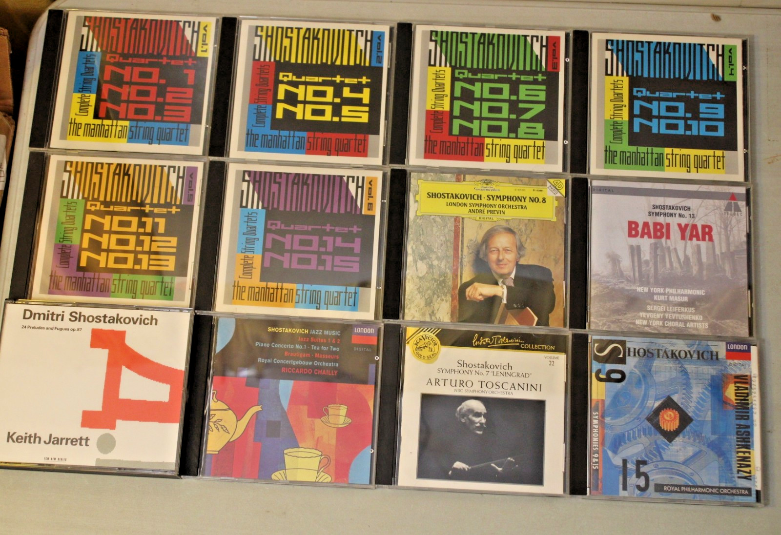 SHOSTAKOVICH Lot of 12 Classical Music CDs Concert Symphony String Quartet Jazz+
