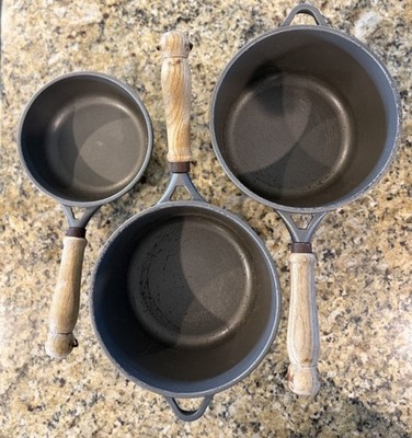 Berndes Hard-Coat Cast Aluminum Pots Cookware Pan LOT 3
