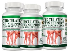 Vein Formula 180 Capsules with Diosmin, Hesperidin  Rutin leg vein Support