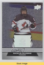 2023 Team Canada Juniors Patterned Foilboard Macklin Celebrini #97 READ l5j