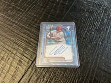 2024 Bowman Sapphire Aidan Miller Auto Refractor Philadelphia Phillies BSPA-JM 1
