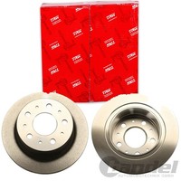 2X Trw Bremsscheiben 300Mm Voll Hinten Passend FÜR CitroËN Jumper Fiat Ducato