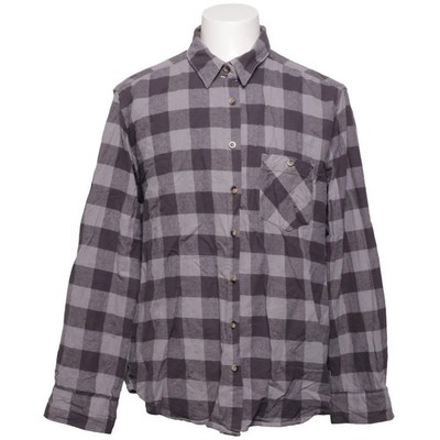 Identic Man, Flanellhemd, Größe: XXL, Grau, Karo, Flanell, Herren #dTd