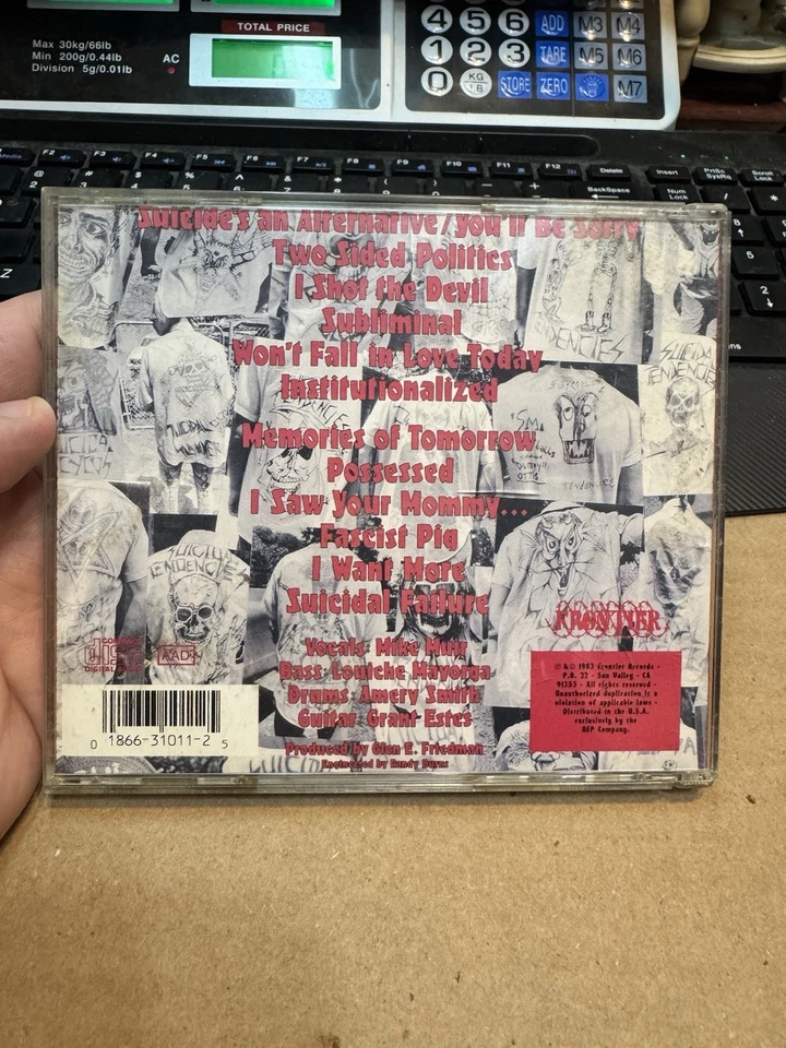 Suicidal Tendencies - Self-Titled (CD, 1983, Frontier Records) Thrash - Hardcore - Image 2 of 4