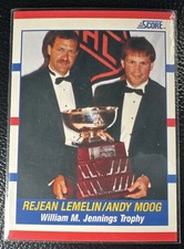 1990-91 Score - Award Winners Andy Moog, Reggie Lemelin #365