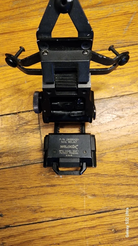 Wilcox L2 G05 3 Agujeros NVG Montaje Casco + Brazo Completo L2G05 Foto 2 de 4