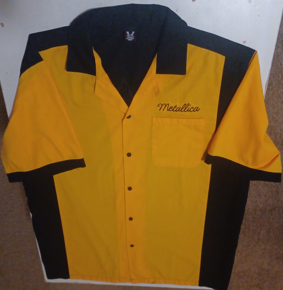 メタリカ llica ボウリングシャツ Lサイズ RARE Metallica Lucky Turtle Lanes Bowling Shirt - Large | eBay