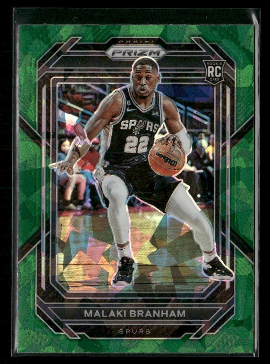2022-23 Panini Prizm #230 Malaki Branham Prizms Green Ice RC