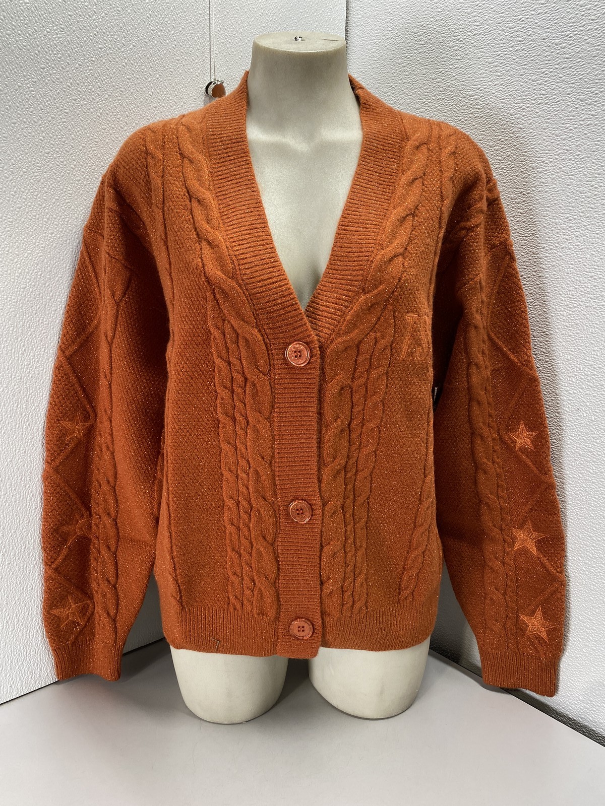 Taylor Swift Womens Life Of A Showgirl Cardigan CD Set Size XS/S  Orange
