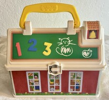 Fisher-Price Little People School Carry Case Playset 2008 Schoolhouse