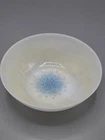 ANCHOR HOCKING Fire King Blue Mosaic Bowl Made in USA 1960's 8 inch