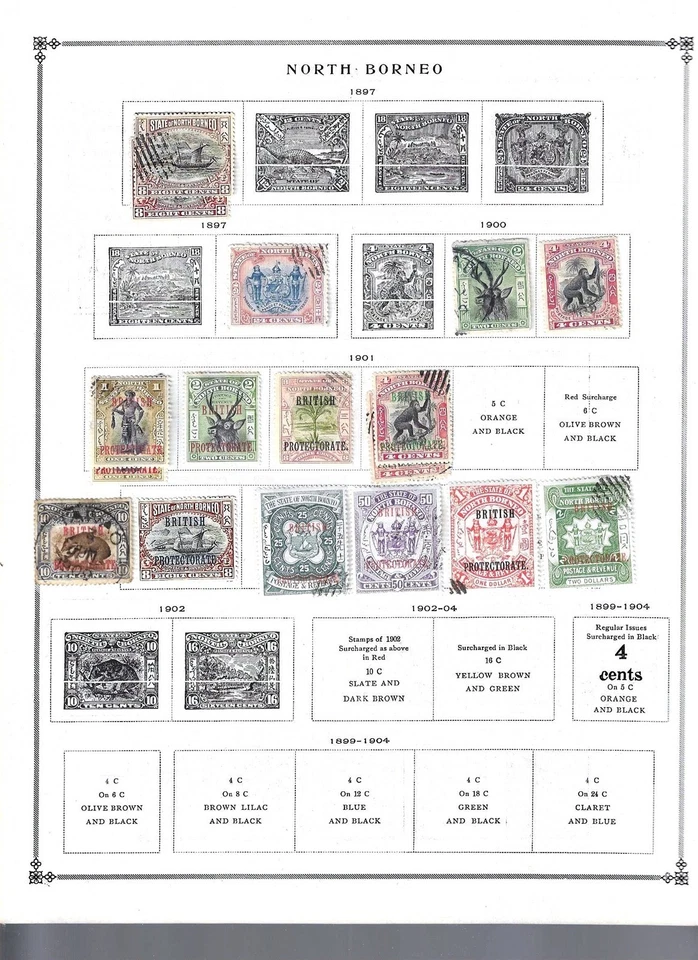 Kenr2: North Borneo from 18 Vol Scott International Collection - Image 2 of 4