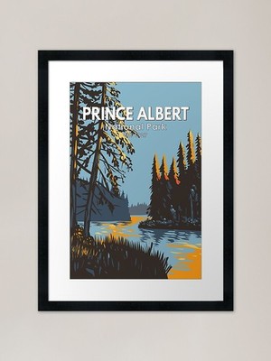 Prince Albert Nationalpark Kanada Gerahmtes Wandbild Poster Leinwanddruck Bild