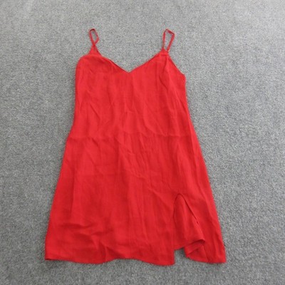 semi formal red dress A Line V Neck Short Red Satin Prom Dresses, Short Red Formal Homecomin morievent