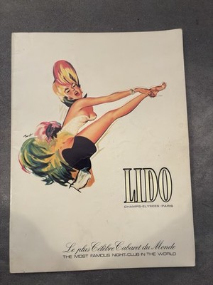 Vintage LIDO Paris   Original Cabaret-Programm