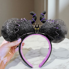 Disney Parks Fan Event OS D23 Maleficent Sleeping Beauty Minnie Ears Headband