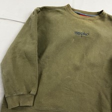 Vintage 90's Mossimo Crewneck Spell Out Skate Green Mens L