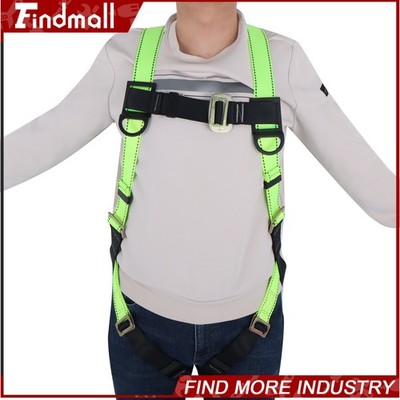 Findmall Safety Harness 5Points 1D Ring Fall Protection Full Body 100% Polyester