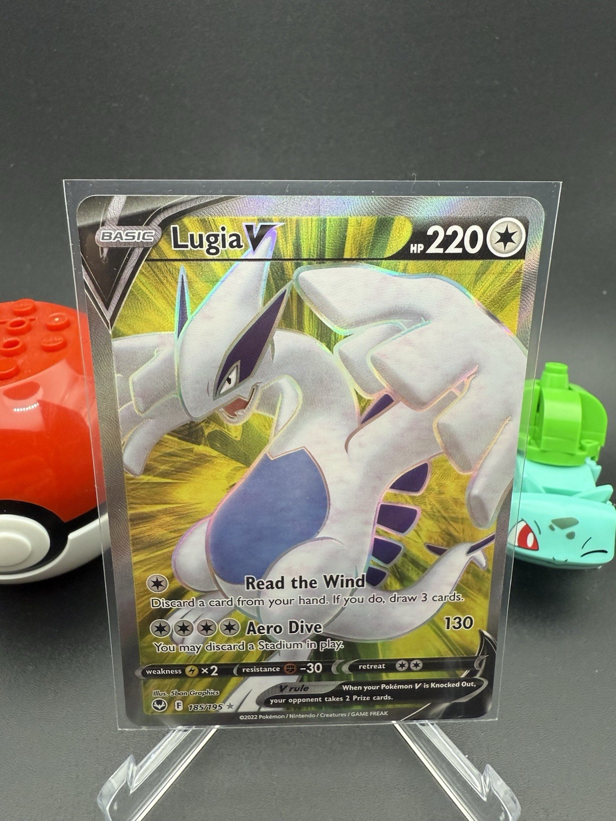 Lugia V (Full Art) 185/195 Swsh12: Sword & Shield - Silver Tempest Holo (OC)