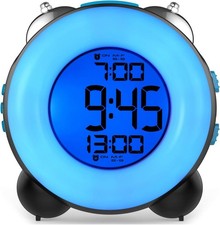 Loud Alarm Clock for Heavy Sleepers with Optional Alarm Dual Alarm Setting