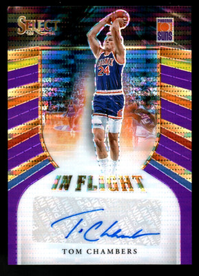 READ TOM CHAMBERS SSP /15 2020 Panini Select FOTL Auto Purple Pulsar Prizm H186