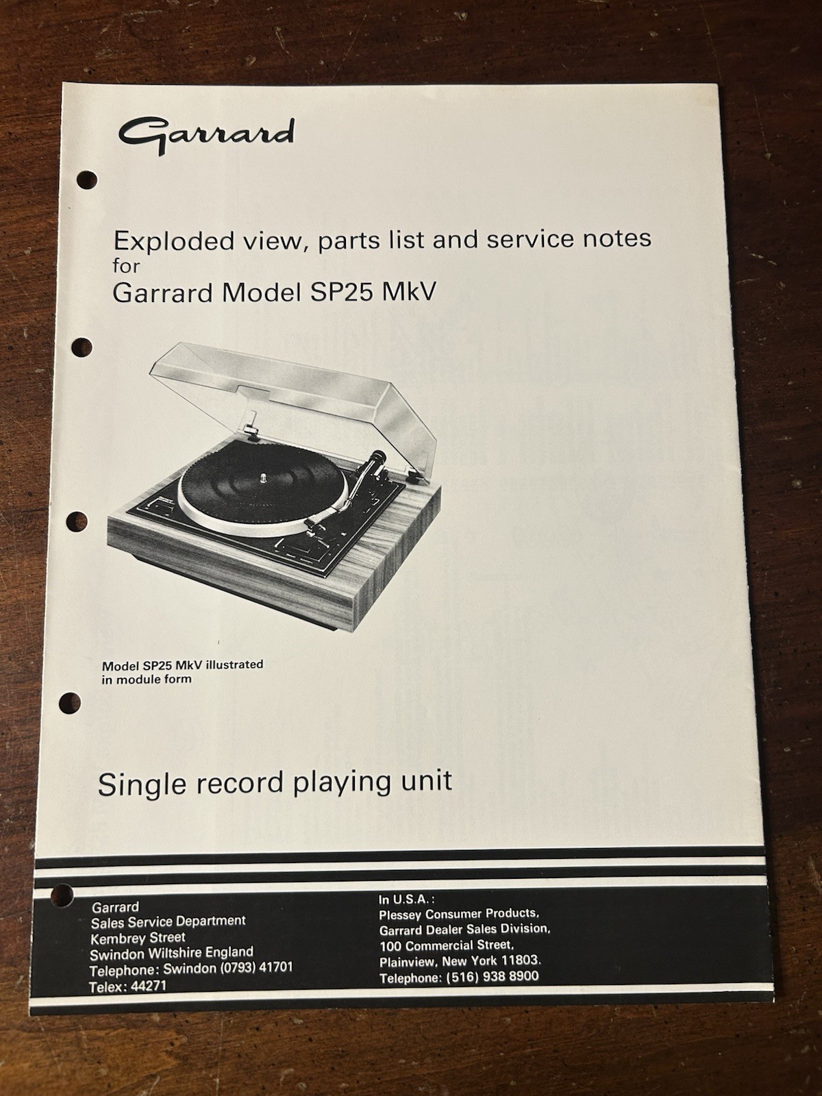 Garrard SP vintage audio equipment - eBay listing photo 1