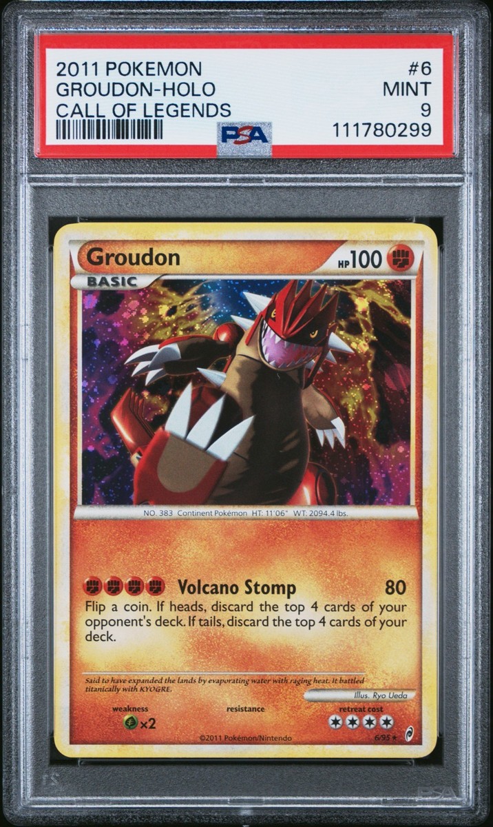 PSA 9 Groudon Holo 6/95 Call of Legends 2011 Pokemon Card | eBay