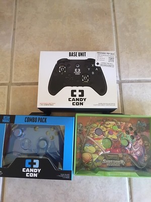 Candy Con Wireless Gaming Controller for Nintendo Switch and PC, and 2 skins..A5