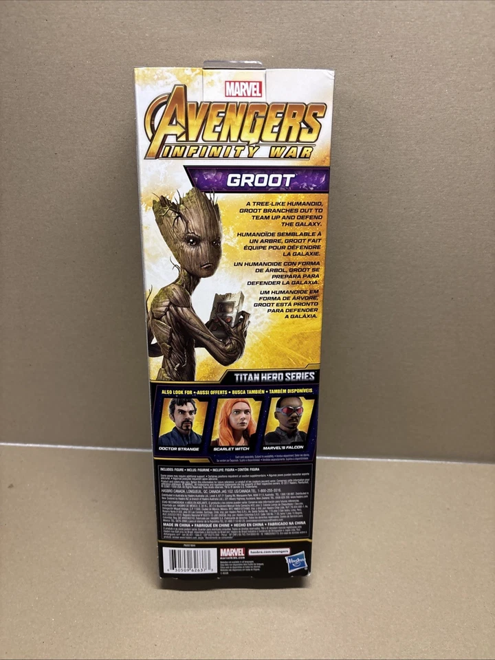 Figura de acción Hasbro Marvel Avengers Infinity War Groot 12" - Serie Titan Hero Foto 2 de 4