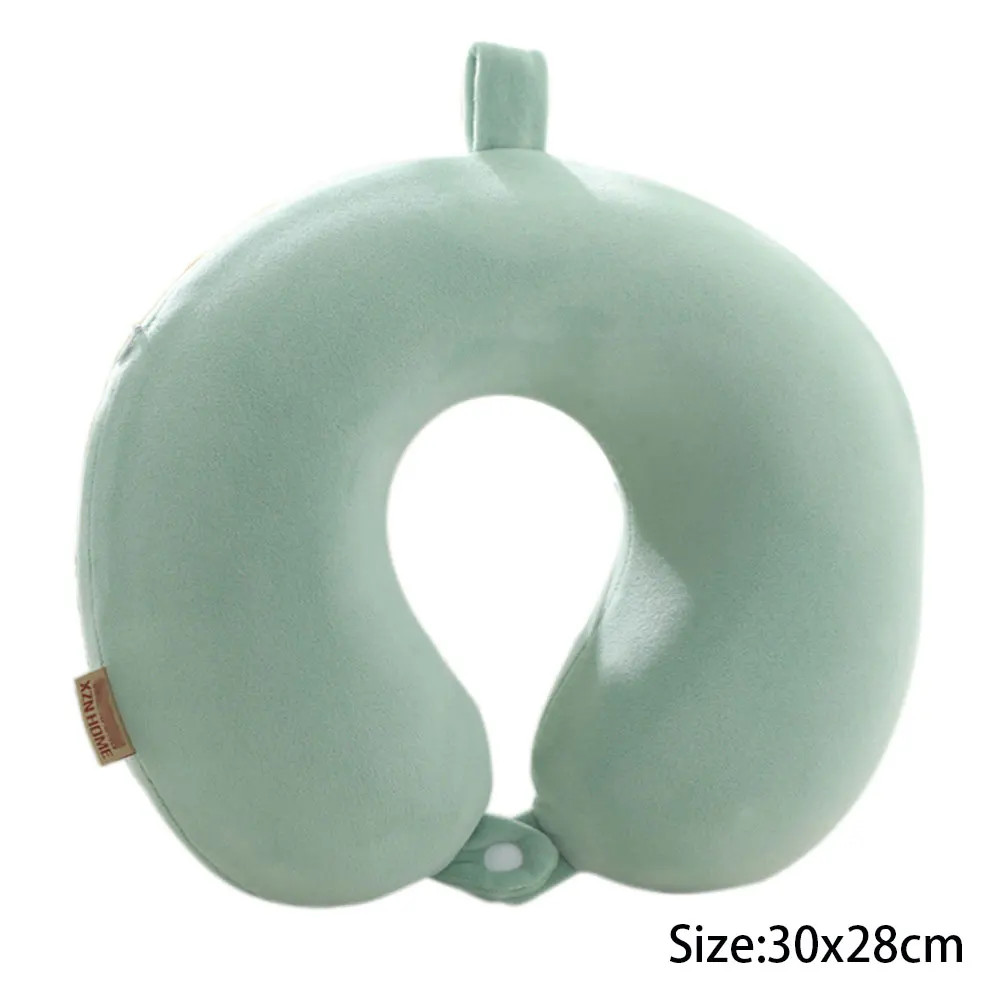 Polyester Solid Color Memory Foam Memory Pillow U-shaped Pil