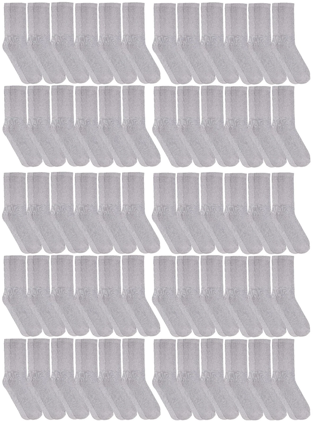 60 Pk Wholesale Bulk Cotton And Ankle Socks,Loose Non-Binding Medical-Grey,9-11
Opens in a new windo