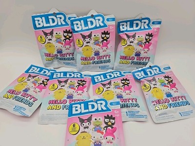 Hello Kitty + Friends Series 1 BLDR Buildable Figure : Lot of 8 Blind Bags New
