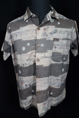 50’s Japanese Hawaiian vintage Rare Vintage 1950's Japanese Cotton Hawaiian Print Shirt Size