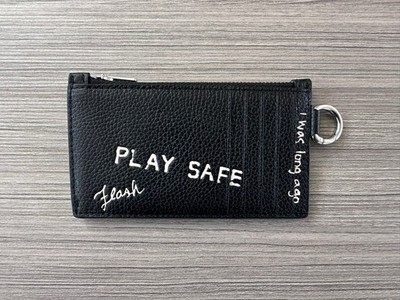 NWT Coach Leather Zip Card Case W/ Sketch Print Rexy Dinosaur