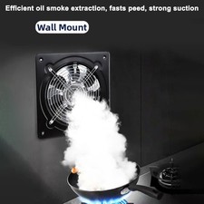 6 Inch Industrial Exhaust Fan Ventilation Blower Metal Frame for Restaurant Use