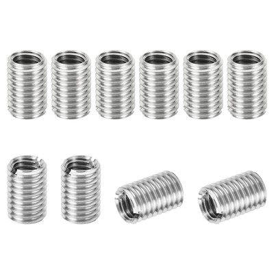 10pcs Thread Repair Insert Nut Adapters Reducer M10*1.5 Male M8*1.25 Female 15mm