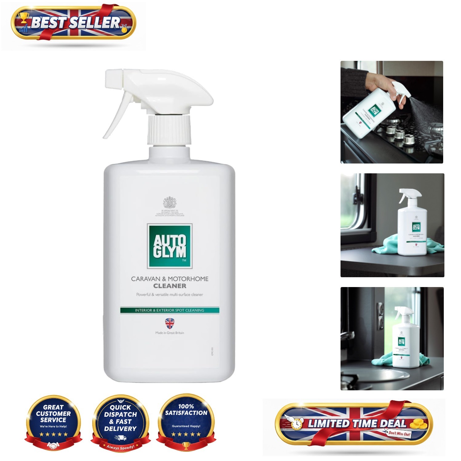 1L Concentrated All-Purpose Caravan & Motorhome Cleaner - Fragrance-Free Formula